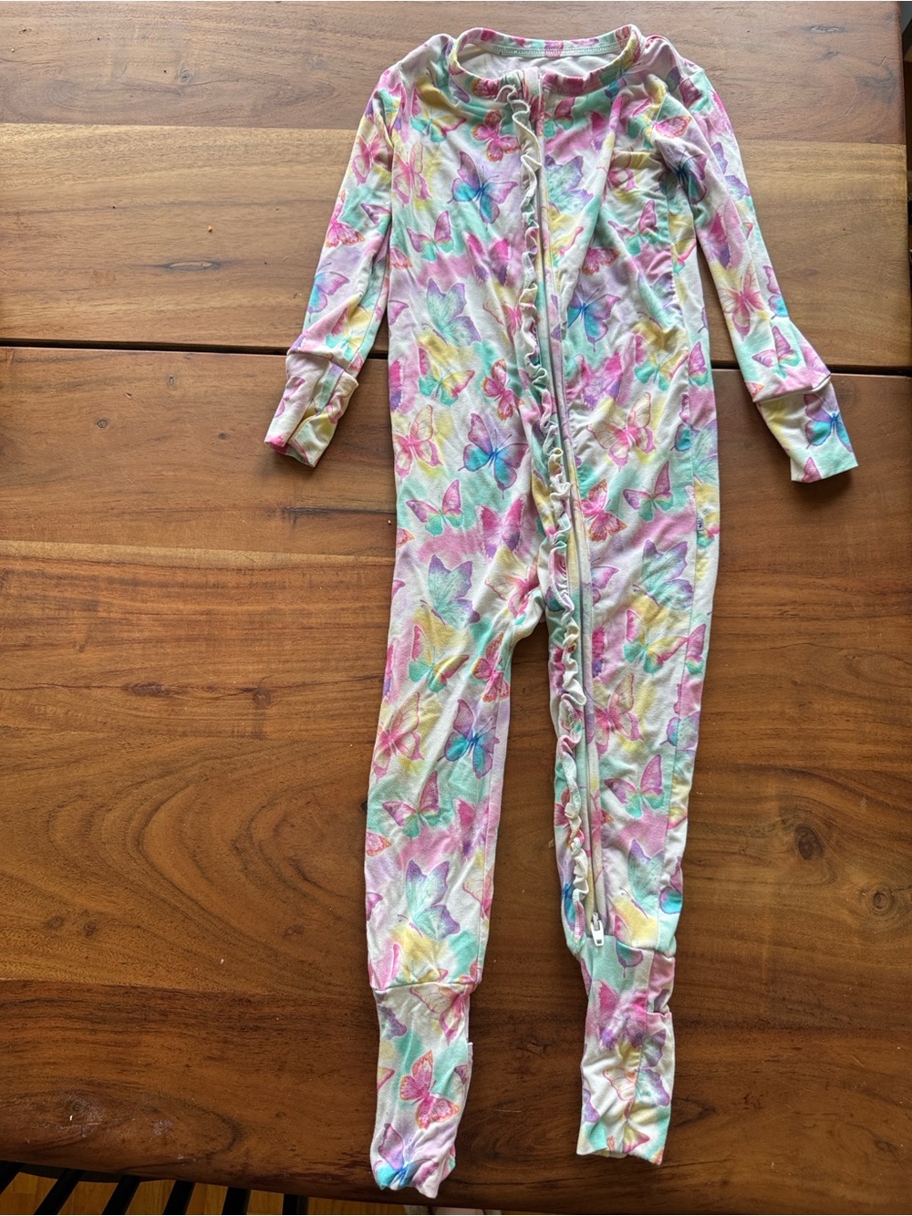 Birdie Bean Butterfly Print One-Piece Pajamas